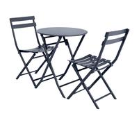 Hespéride Table de jardin ronde Greensboro Ø 60 cm Graphite Multicolore
