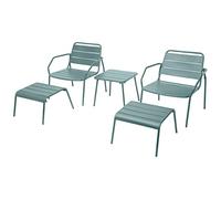 Hespéride HES23-165597G Salon Duo Relax Phuket Vert Olive, Acier traité époxy, Large