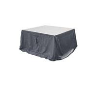 Housse De Protection Pour Table Carrée M Hambo - 165 X 165 X 80 Cm - Gris Gris