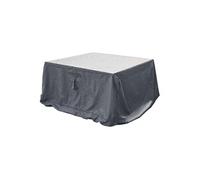 Housse De Table Rectangulaire M - 225 X 125 X 80 Cm - Gris Foncé Gris