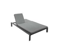 Hespéride - Lit de piscine double Evasion en aluminium - Anthracite et Graphite