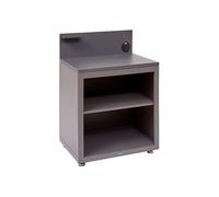 Hespéride - Module avec étagère pour cuisine d'été OXYANA - Graphite - Oxyana