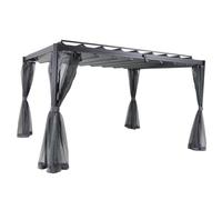 Rideaux moustiquaires pour tonnelle Belize 3,8x3m Hespéride - Gris Gris