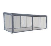 Hespéride - Moustiquaire pour pergola bioclimatique Avila Graphite 6 x 3,5m en Polyester