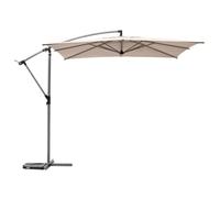 Hespéride Parasol déporté carré Manoa 2,5 x 2,5 m blé