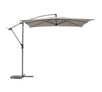 Hespéride - Parasol déporté carré Manoa Taupe