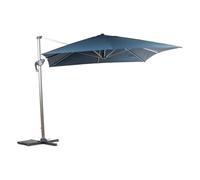 Parasol déporté rectangulaire ""Équador"" Pétrole 4 x 3m en aluminium et polyester - Hespéride - Petrol