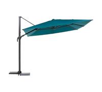 Hespéride - Parasol déporté Melhia bleu canard 3x3m