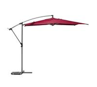 Hespéride - Parasol déporté rond Manoa Bordeaux et Graphite