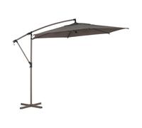 Hespéride - Parasol Déporté Rond Manoa Café 3 m Acier Anti-rouille Toile Déperlante Amovible Orientable 360° Protection Soleil pour Jardin Terrasse