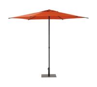 Hespéride - Parasol droit carré soya ambre 2,7m en acier et polyester