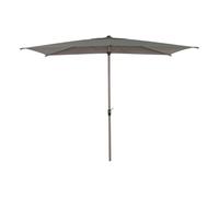 Hespéride - Parasol Droit Rectangle Loompa Café - 3x2m - Protection UV, Toile Amovible Déperlante et Inclinable - Structure Acier Traité Antirouille