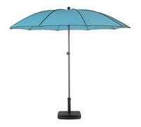 Hespéride - Parasol droit rond Bogota - Inclinable - Diam. 250 cm - Bleu émeraude