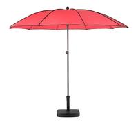 Hespéride Parasol Droit Rond Bogota - Inclinable - Diam. 250 cm - Rouge Coquelicot
