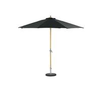Hespéride - Parasol droit rond en bambou Tinaei - Diam. 300 cm - Gris ardoise - Tinaei Gris G