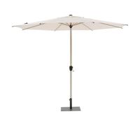 Hespéride - Parasol Droit Rond inclinable Loompa Argile et blé 3m en Aluminium et Polyester