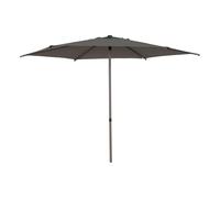 Hespéride - Parasol droit rond inclinable soya 2,7m café
