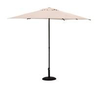 Parasol droit rond inclinable ""Soya"" blé 2,7m - Blé - Hespéride