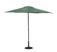 Parasol Droit Carré Soya vert olive 2,7m Hespéride