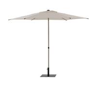 Hespéride - Parasol Droit Soya Argile - 2,5x2,5m - Haute Protection UV, Toile Amovible Déperlante et Orientable - Structure Acier Traité Antirouille