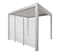 Hespéride - Persienne Fixe 1x3m pour pergola Evora Argile