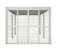Hespéride - Persienne pour pergola bioclimatique Evora 6x3,6 m Argile