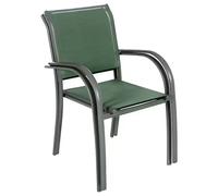 Hesperide Piazza fauteuil de jardin en Textilene, coloris olive/graphite