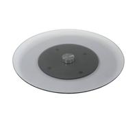 Plateau tournant Transparent D. 45 cm - Verre trempé, Aluminium Hespéride