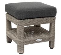 Hespéride - Pouf de Jardin carré Polynésia Havane