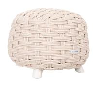 Hespéride Pouf Obbae pour salon de jardin en maille synthétique lin Multicolore