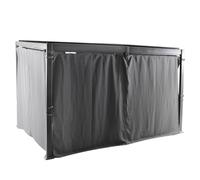 Rideaux opaques pour tonnelle 4x3 m Avila Hespéride - Gris