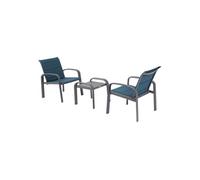 Hespéride - Salon de jardin duo Elyn en aluminium et texaline - 2 places - Elyn