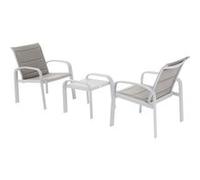 Hespéride - Salon de jardin duo Elyn en aluminium et texaline - 2 places - Elyn aluminium G