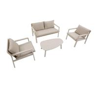 Hespéride - Salon de Jardin flovia 4 Places Argile