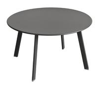 Hespéride - Table d'appoint de jardin Saona - ronde graphite 70×40 cm - acier traité époxy