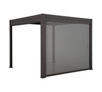 Hespéride Pergola Évora avec store 4 m - Graphite
