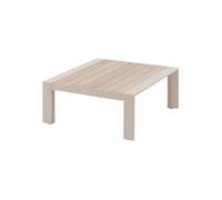 Hespéride - Table basse de jardin en aluminium effet bois EVASION - Argile et lin - Evasion
