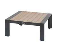 Hespéride - Table basse de jardin en aluminium effet bois EVASION - Graphite et honey