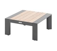 Hespéride - Table basse de jardin petit modèle en aluminium effet bois EVASION - Graphite et honey