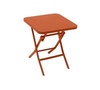Table d'appoint de jardin carrée ""Greensboro"" ambre 40x40cm en acier traité époxy - Hespéride