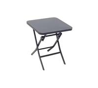 Hespéride - Table d'appoint de jardin Greensboro - Carrée 40x40 cm - Acier traité époxy - Graphite