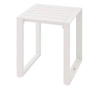 Hespéride - Table d'appoint Carrée Allure Blanc - 44 x 44 x 55 cm - Aluminium Traité Epoxy Antirouille