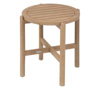 Hespéride - Table d'appoint de Jardin Ronde Deona Beige - 50 x 54 cm - Acacia - Mobilier d'Extérieur pour Terrasse Balcon Patio