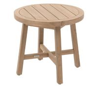 Table d'appoint de jardin ronde PAPOUASIE Acacia 55 x 51 cm - certifié FSC® Hespéride