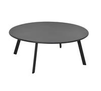 Hespéride - Table d'Appoint Saona Graphite, Acier Anti-Rouille, Résistant UV, D 90 x H 35 cm - pour Jardin, Terrasse, Balcon