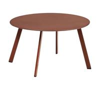 Hespéride - Table d'Appoint Saona Terracotta, Acier Anti-Rouille, Résistant UV, D 70 x H 40 cm - pour Jardin, Terrasse, Balcon
