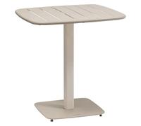 Table de jardin carré ALEGORIA Argile 2 places - Acier, Traitement anti-rouille renforcé Hespéride
