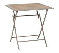 Hespéride - Table de Jardin 2 Places Azua Pliable café 71x71cm