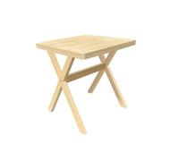 Hespéride - Table de Jardin 2 Places Xenia Eucalyptus 70x70cm