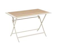Hespéride - Table de Jardin 4 Places Azua Pliable Beige 110x71cm